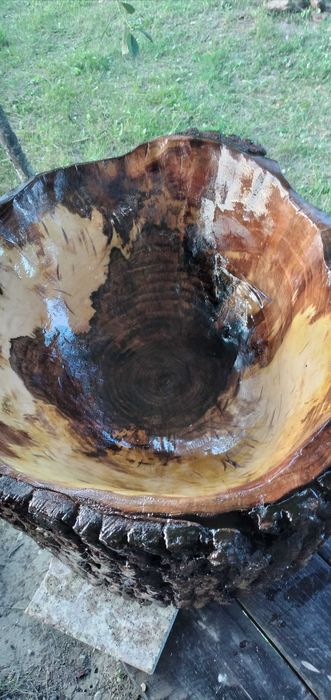 Chiuveta din lemn de nuc