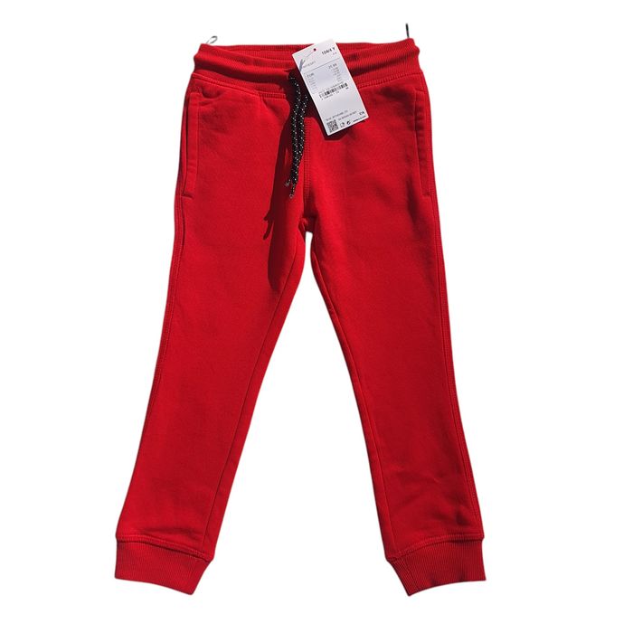 Pantaloni 4 ani trening noi 104, roșu și gri, C&A grosi, baieti, fete