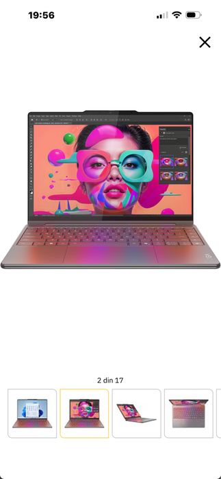 Lenovo YOGA 9, 2-in-1, 114ILL10 cu procesor Intel Core Ultra 7, 258V