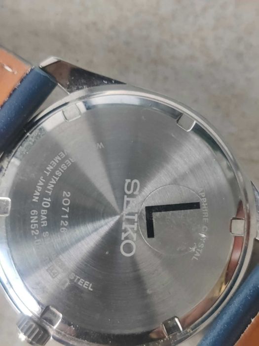 Seiko Classic SUR371P1, quartz, 40mm, safir, Titanium, impecabil, curea inox de rezerva