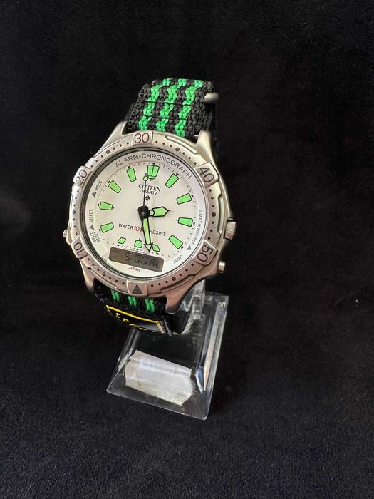 Ceas Citizen Quartz Alarm-Chronograph, 10 Bar, 40mm – Autentic