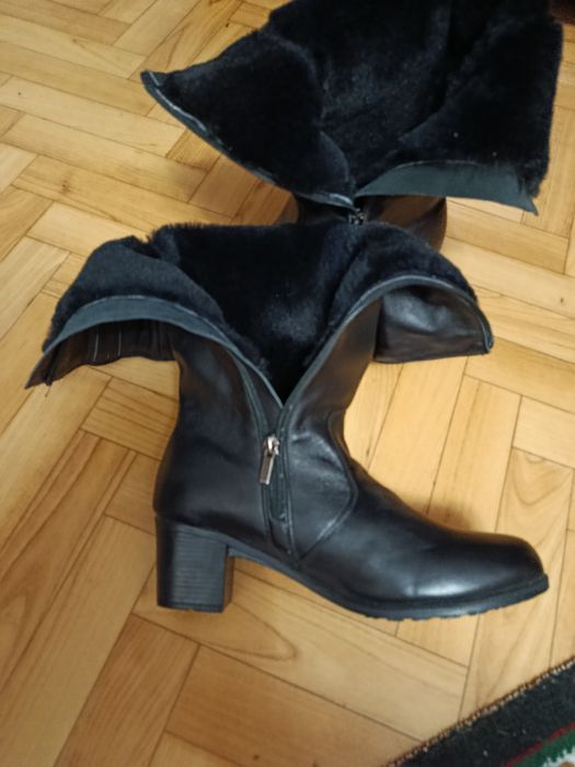 Сапоги женские чёрные