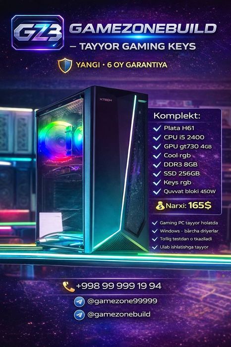 Tayyor Kompyuter Keysi | kompyuter keys | Arzon kompyuter keys