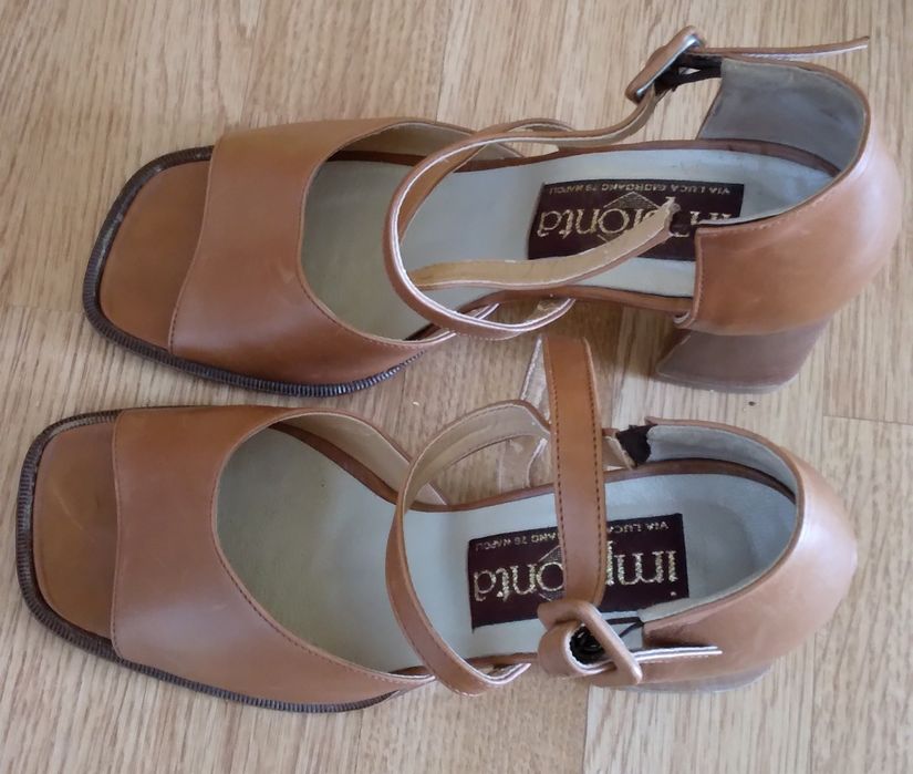 Sandale dama,piele naturala,38,toc 7.5cm