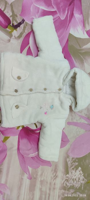 Осенний теплый костюм для девочки