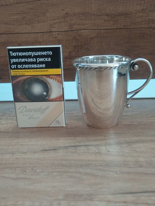 Продавам антикварна Данска сребърна чаша GEORG JENSEN 1923 г.