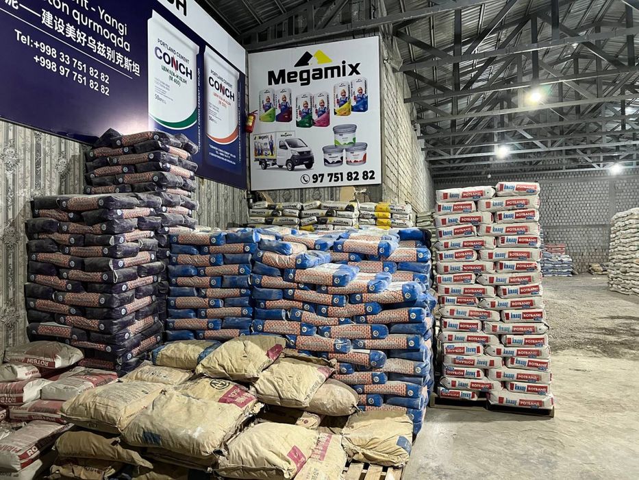 Цемент Sement Охак Алебастир мел гипс  оптом сотамиз