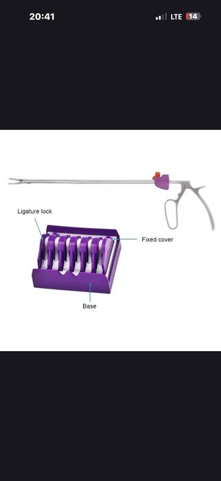 Гемолок. Hem-o-lok. Клипса.