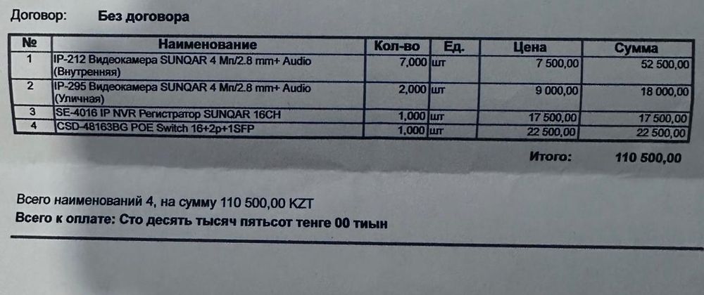 Камеры SUNQAR white