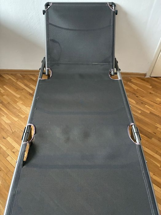 Сгъваем шезлонг Livarno Home до 120 кг алуминиев шезлонг Германия