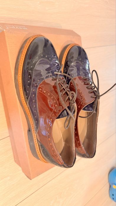 Лакированные оксфорды