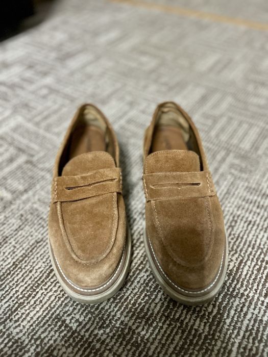 Mocasini maro  piele intoarsa