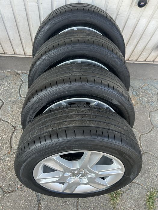Jante aliaj 5x112mm, anvelope vara 205/55 R16, Audi A3, A4 B6, B7, VW, Seat, Skoda