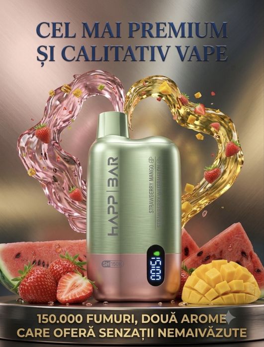 vape happ bar 150k fumuri, pret special