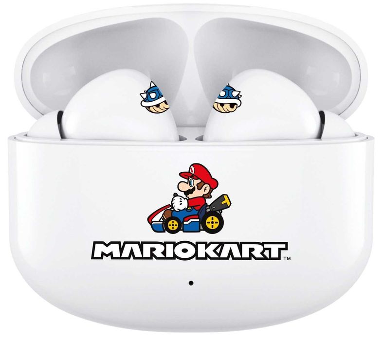 Casti earpods Mario Kart True Wireless Sound Bluetooth TWS cu carcasa
