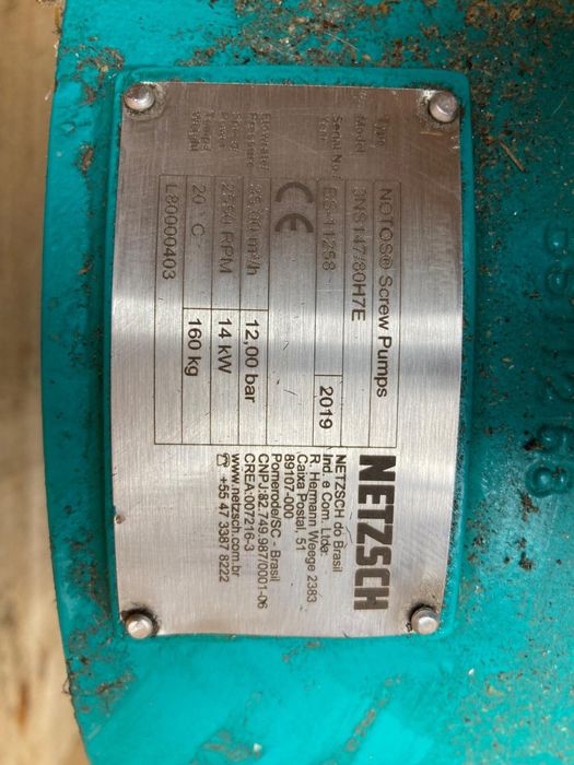 Pompa industriala NETZSCH NOTOS  NOU!