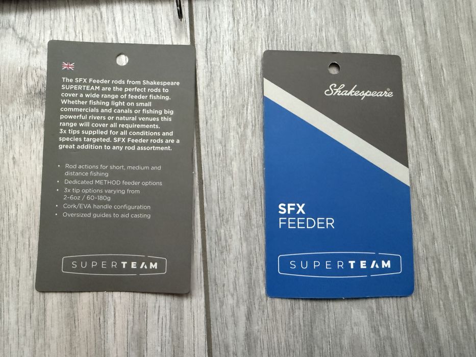 Lanseta feeder noua pescuit premium Shakespeare SFX SuperTeam 3.96 120 gr schimb cu shimano fox daiwa