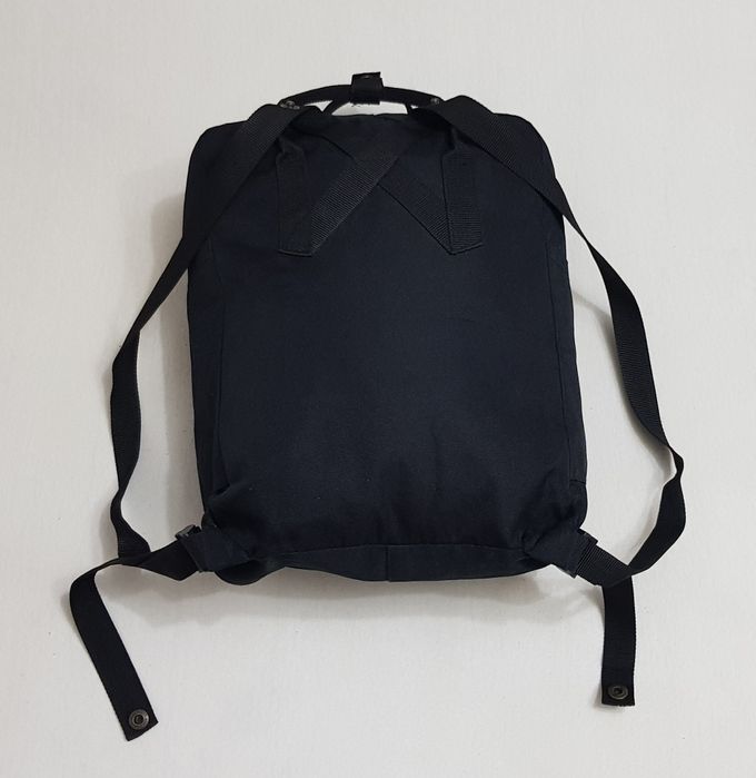 Rucsac Fjallraven Kanken negru, ghiozdan unisex original SUEDIA