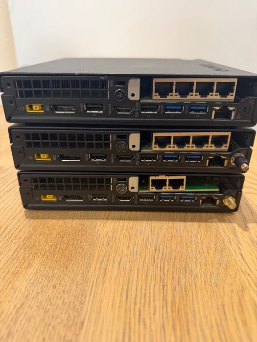 3x Lenovo ThinkCentre M920Q/M720Q, Intel i5-9500T/i5-8500T, 32 GB de memorie DDR4 SSD 256 GB