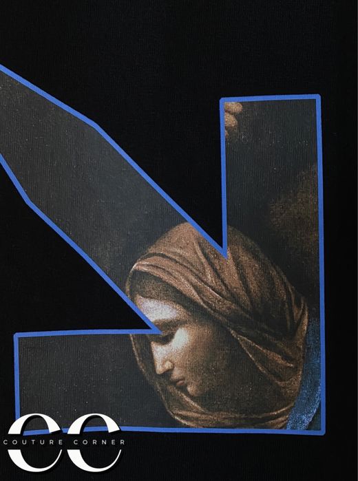 Tricou OFF-White • Calitate TOP • Caravaggio Angel S/S Over • Cod QR