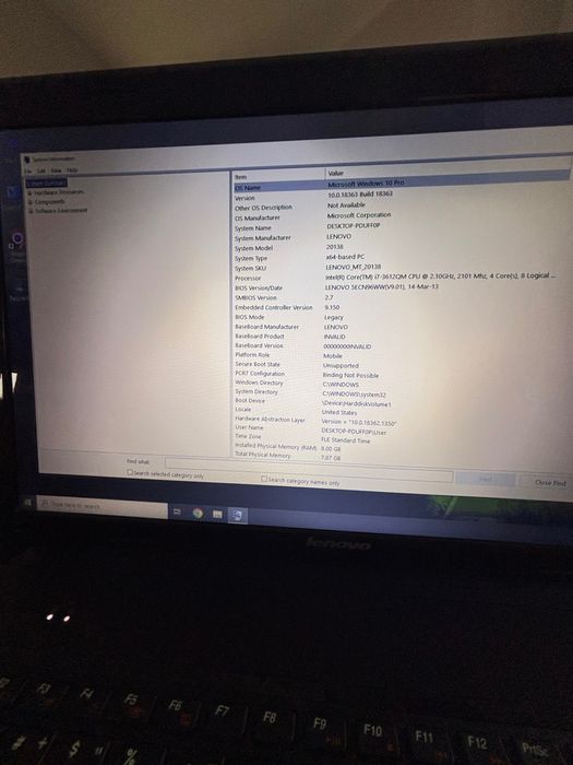 Lenovo G780, i7, 17,3”, 2013г.