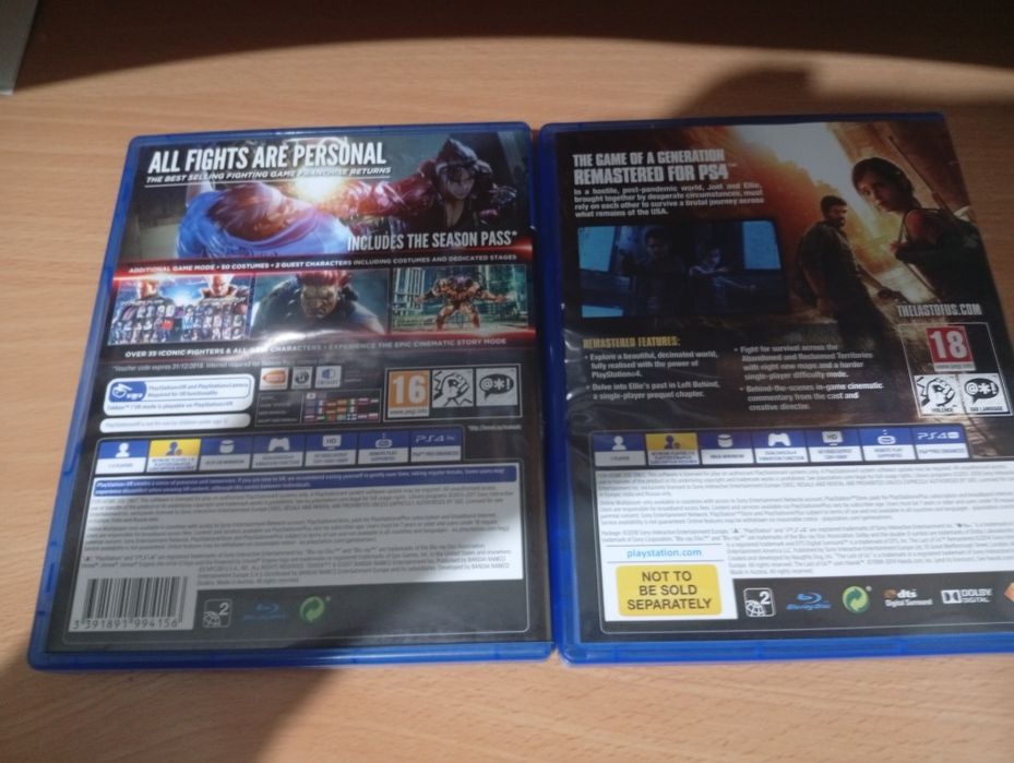 Jocuri PS 4 (The last of us și tekken7)