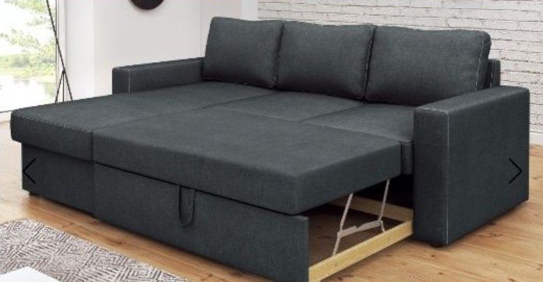 Зелено ъглово канапе и сиво ъглово канапе