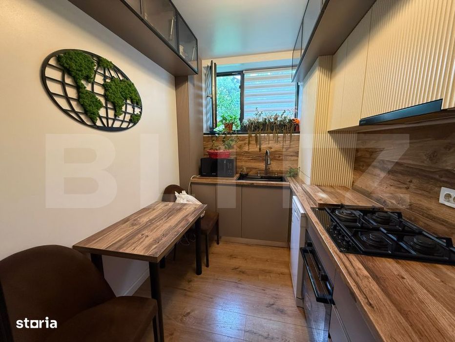Apartament 3 camere, 68 mp, curte 135 mp, zona Rond Pacurari