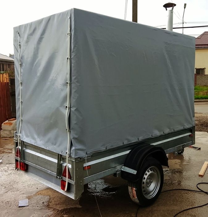 Баня на дровах прицеп