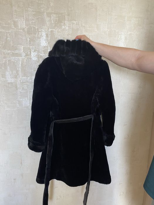 Зимняя шуба мутон+норка