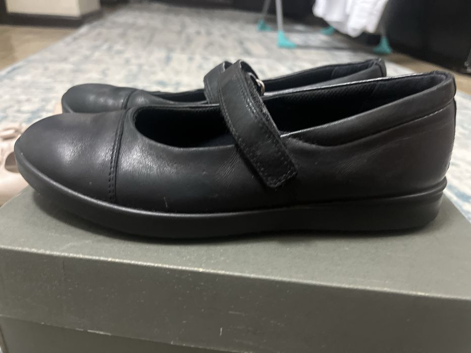 Ecco балетки(сменка) туфли кожаные