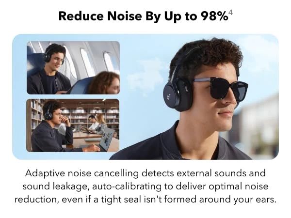 Беспроводные наушники Anker Space One с шумоподавлением