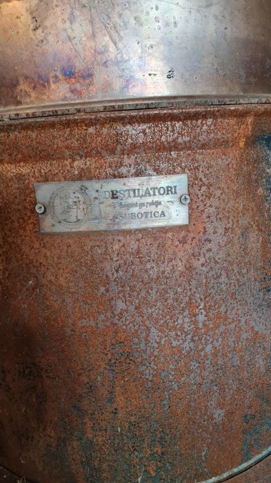 Cazan de tuica 100l rabatabil de cupru