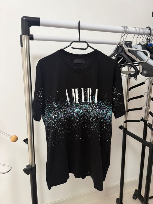 tricou amiri paint splatter