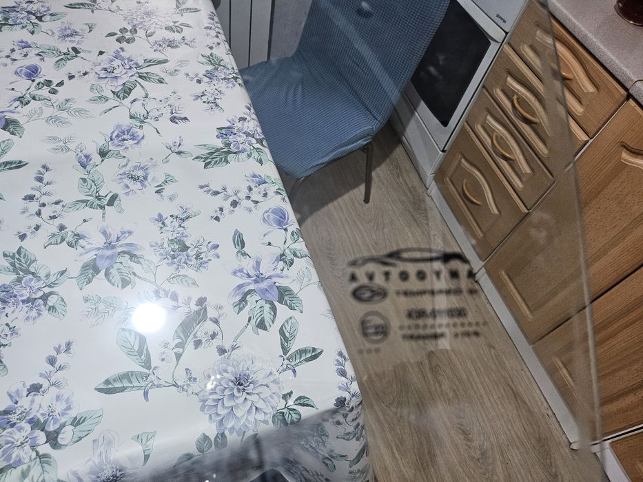 Стекло двери кобальт