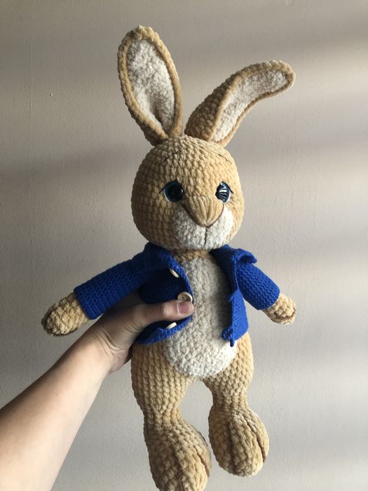 Зайчето Питър, плетен на 1 кука