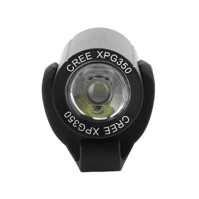 Предна LED светлина за велосипед RAYPAL – 350 lum, USB, Алуминий, 53g