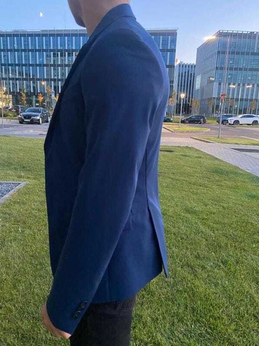 Sacou Bleumarin Zara cu buzunare