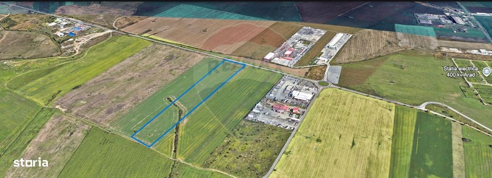 Teren comercial 5 ha, PUZ aprobat, acces direct Centura Nord Arad