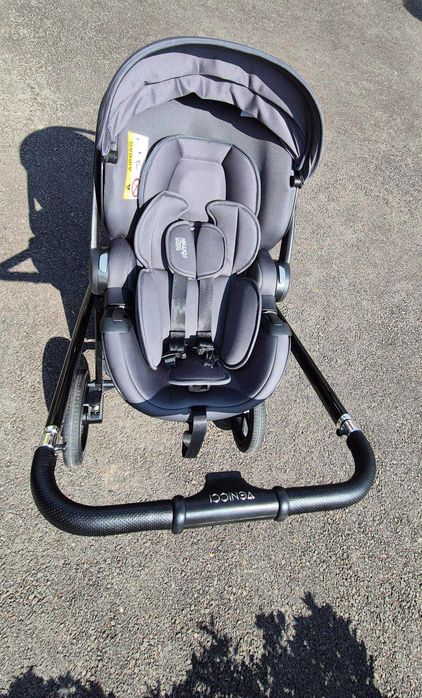 Количка Venicci Upline Slate Grey 2в1  Britax Römer Baby SafеPrо