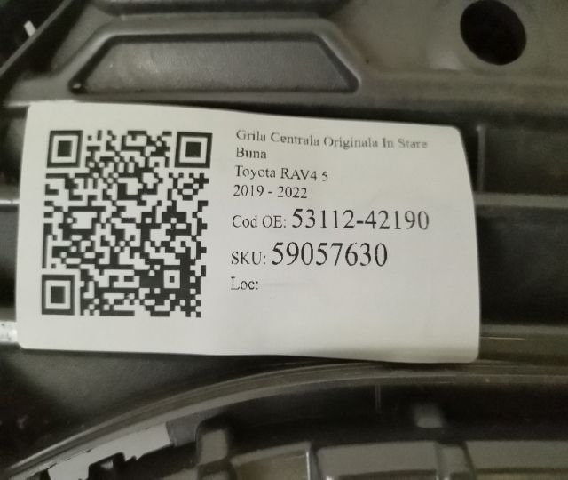 Grila Centrala Originala In Stare Buna Toyota  RAV4  5 [2019 - 2022]