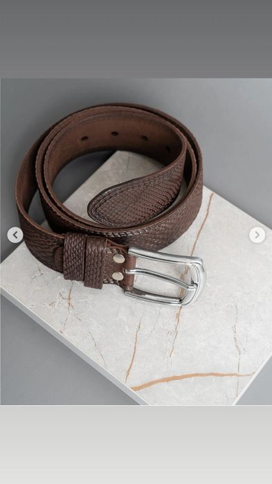 Таза былғарыдан жасалған белдіктер