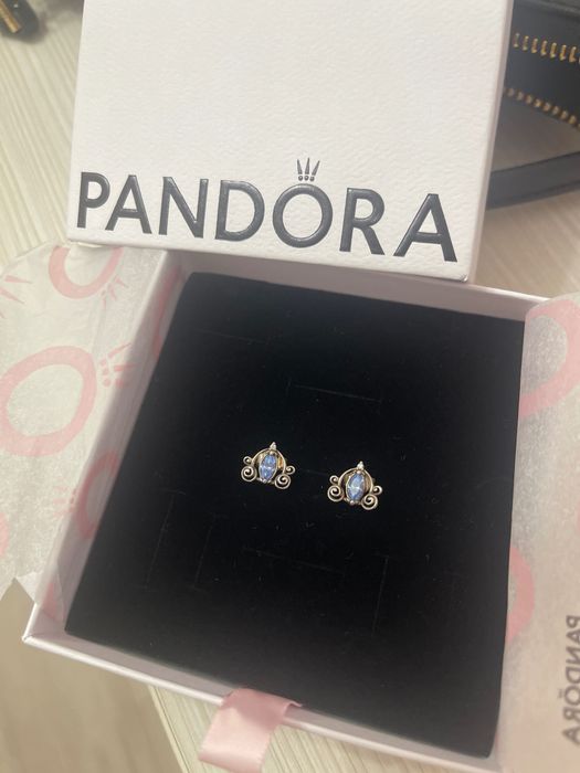 Сережки Пандора Золушка Дисней