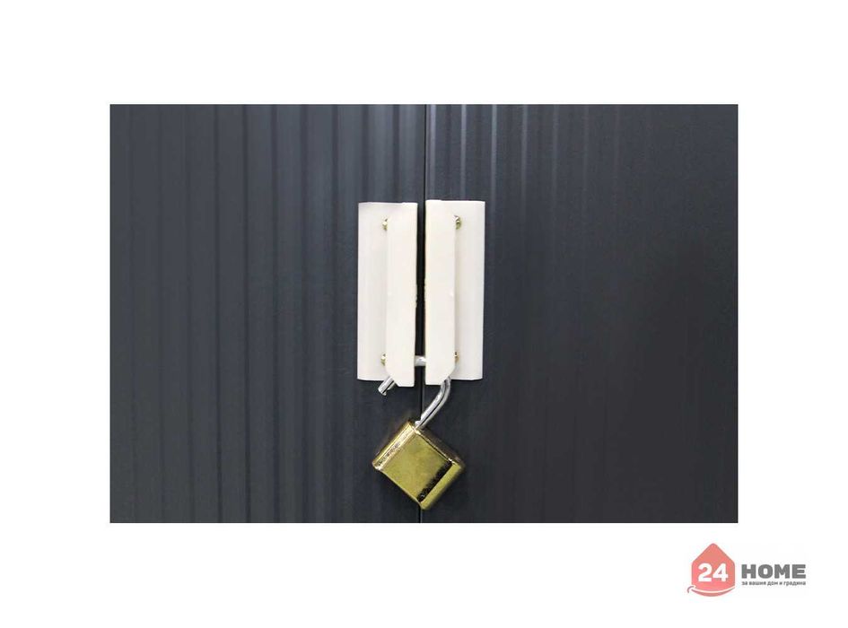 Градинска барака SUNNY Hudson, светло сива 255х277х202 см, ДхШхВ