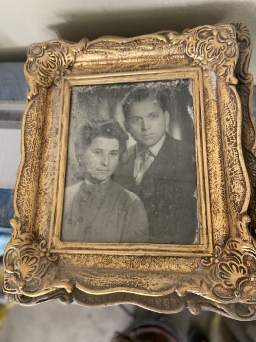 Rame tablou lemn cu ipsos vechi