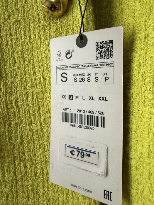 Sacou zara nou marimea s