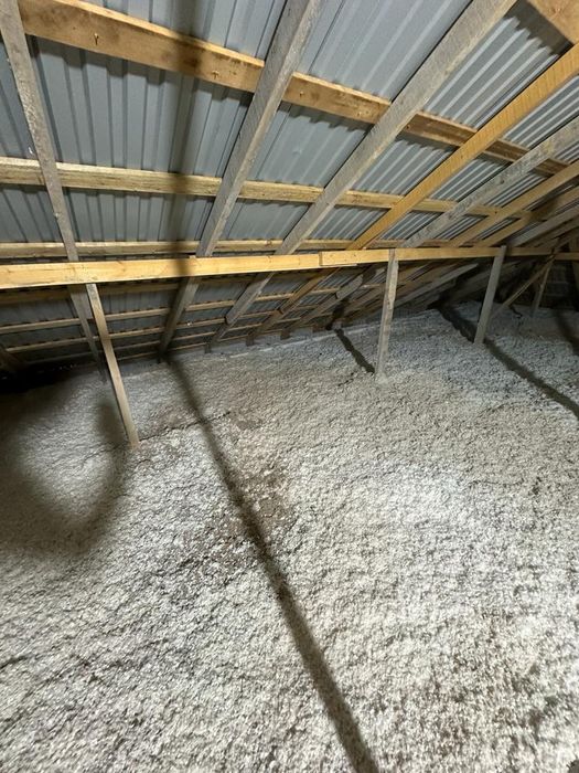 Эковата стекловата пенабетон пенаизоль утепление крыши чердак монтаж ...