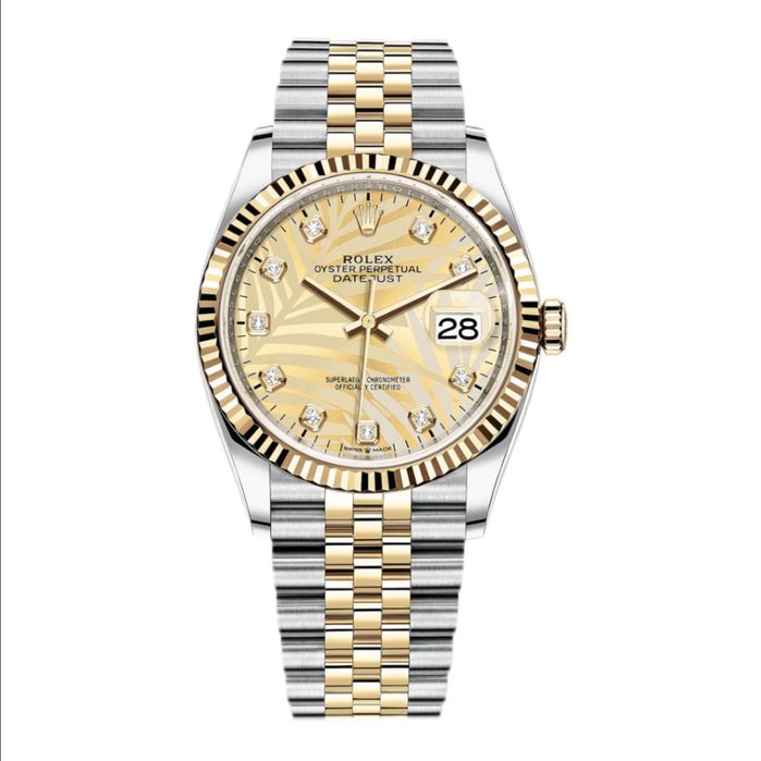 Rolex Datejust 36 Golden Palm Diamonds Dial