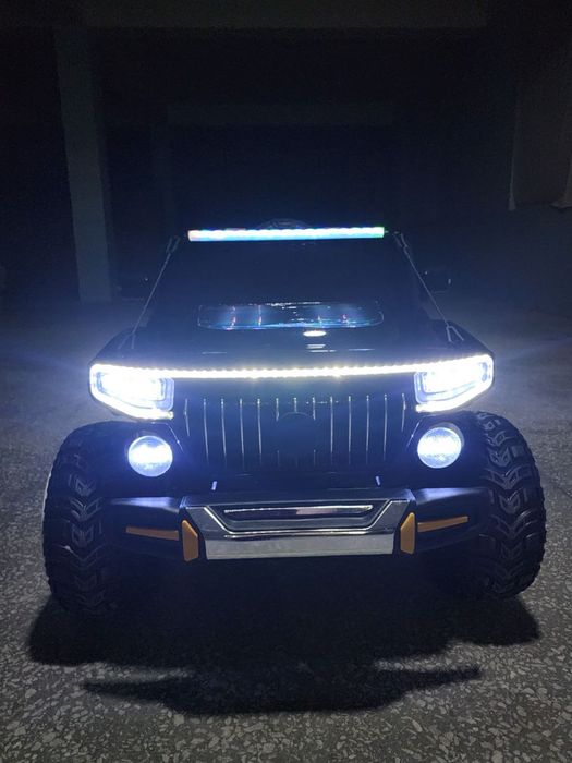 НОВИНКА! |Детская машина Джип дрифтить с блутузом| двухместный |