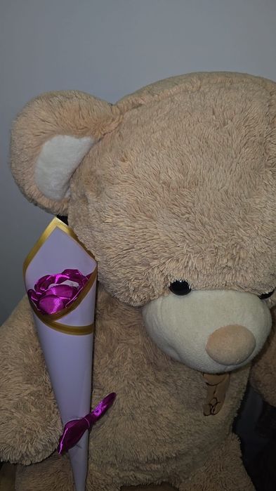 Buchete trandafiri din satin Handmade